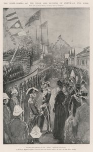 The Home-Coming of the Duke and Duchess of Cornwall and York by Henry Charles Seppings Wright