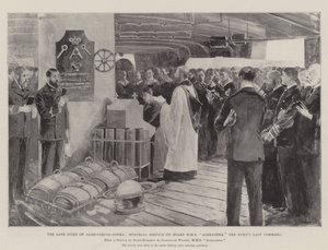 The Late Duke of Saxe-Coburg-Gotha, Memorial Service on Board HMS Alexandra, the Duke