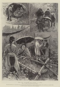 With the Distressed Hop-Pickers in Kent by Henry Charles Seppings Wright