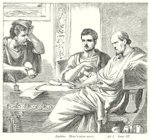 Antony and Cleopatra by Henry Courtney (after) Selous