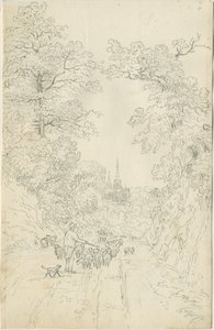 Lichfield Cathedral - South East View by Henry Curzon Allport