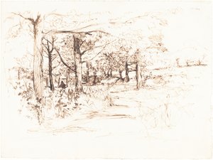 Landscape with a Tree-Lined Lane