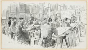 Designing Room, Municipal School of Art by Henry Edward Tidmarsh