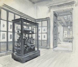 Interior view of the British Museum showing the gallery of engravings by Henry Edward Tidmarsh