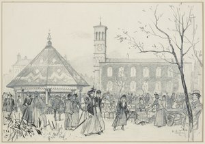 Saturday Afternoon in Ardwick Green by Henry Edward Tidmarsh