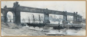 Ship Canal, Runcorn Bridge by Henry Edward Tidmarsh