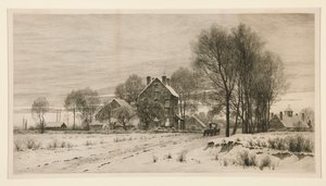 The Day is Ending, The Night is Descending: An Afternoon in February by Henry Farrer