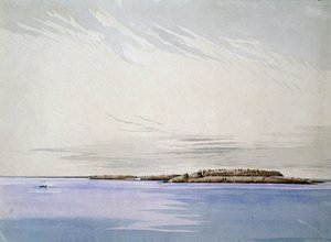 Old Mackinaw, with the French Fort, 1842