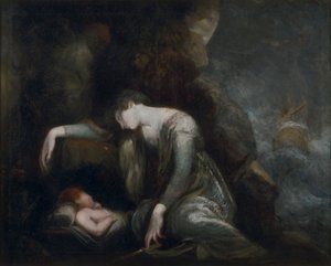 Danaë and Perseus on Seriphos(?) by Johann Heinrich Füssli