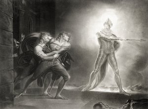 Hamlet, Act I, Scene IV, by William Shakespeare, Engraved by Robert Thew by Johann Heinrich Füssli