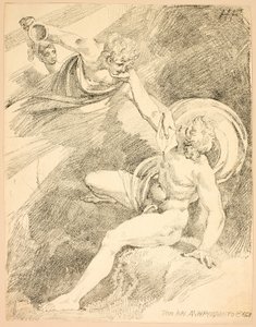 Heavenly Ganymede, plate XV from the second issue of Specimens of Polyautography by Johann Heinrich Füssli