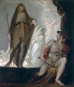Teiresias foretells the future to Odysseus