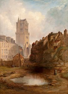 Lindsay Street Quarry and Old Steeple, c.1855 by Henry G. Duguid