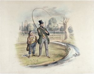 Perch Fishing, Teddington by Henry Heath