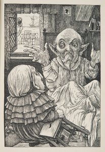But oh, beamish nephew, beware of the day, from The Hunting of the Snark, an Agony in Eight Fits, by Lewis Carroll, pub. 1876 by Henry Holiday