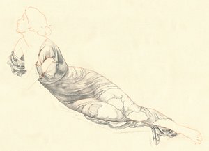 Study in Drapery by Henry Holiday