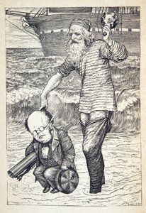 Supporting Each Man on the Top of the Tide, from The Hunting of the Snark, an Agony in Eight Fits, by Lewis Carroll, pub. 1876 by Henry Holiday