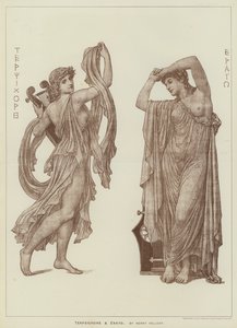 Terpsichore and Erato, by Henry Holiday by Henry Holiday