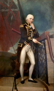 Portrait of Rear Admiral Cuthbert Collingwood, Second in Command to Horatio Nelson at the Battle of Trafalgar