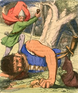 Jack Kills a Giant with His Sword of Sharpness by Henry James Townsend