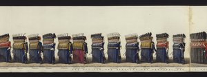 Part of the Panoramic View of the Entire Funeral Procession of Arthur, Duke of Wellington by Henry Jr and Sala Alken