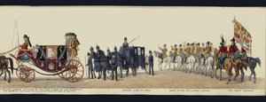 Part of the Panoramic View of the Entire Funeral Procession of Arthur, Duke of Wellington by Henry Jr and Sala Alken