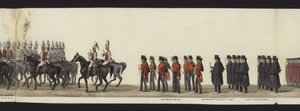 Part of the Panoramic View of the Entire Funeral Procession of Arthur, Duke of Wellington by Henry Jr and Sala Alken