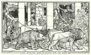 How Admetus won Alcestis for his wife by Henry Justice Ford