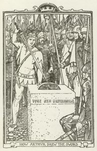 How Arthur Drew the Sword by Henry Justice Ford