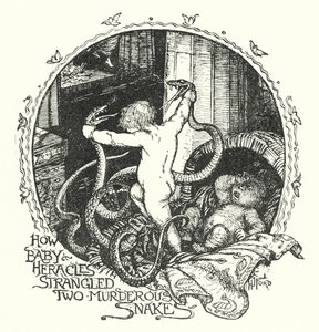 How Baby Heracles strangled two murderous snakes by Henry Justice Ford