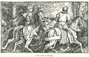 Joan rides to Chinon by Henry Justice Ford