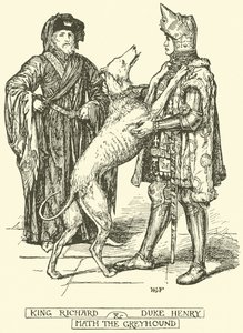 King Richard & Duke Henry with the Greyhound by Henry Justice Ford
