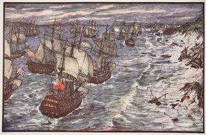 Quiberon Bay, 1759, Illustration from 