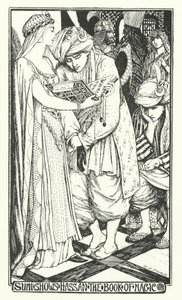 Sumi Shows Hassan the Book of Magic by Henry Justice Ford