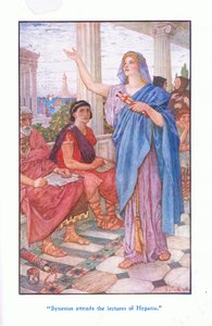 Synesius Attends the Lectures of Hypatia by Henry Justice Ford