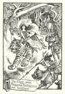 The King Sees Princess Mutinosa Out Hunting by Henry Justice Ford