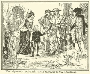 The Queen Entrusts Little Richard to the Cardinal by Henry Justice Ford