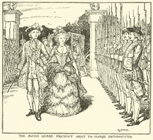 The Swiss Guard Present Arms to Marie Antoinette by Henry Justice Ford