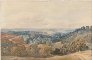 Landscape with Crieff Castle by Henry Jutsum
