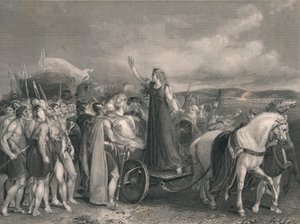 Boadicea, Queen of the Iceni, mid 19th century by Henry Lemon