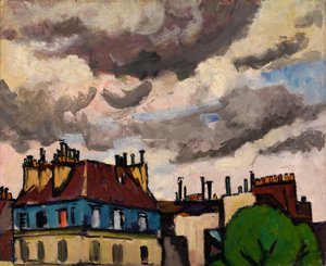 Rooftops and Clouds, Paris, 1910-1912