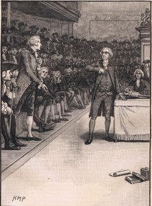 Scene in the Houses of Commons: Breach Between Burke and Fox AD 1791
