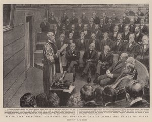 Sir William MacCormac delivering the Hunterian Oration before the Prince of Wales by Henry Marriott Paget