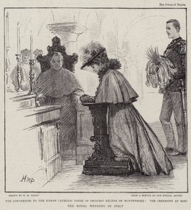 The Conversion to the Roman Catholic Faith of Princess Helene of Montenegro, the Ceremony at Bari the Royal Wedding in Italy by Henry Marriott Paget