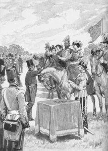 The Queen Presiding at the First Distribution of the Victoria Cross, c. 1890 by Henry Marriott Paget
