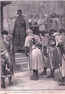 The Barons Submitting Their Demands to Henry AD 1258 by Henry Marriott Paget