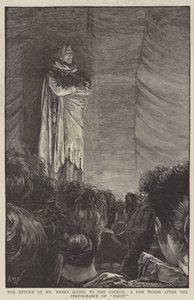 The return of Mr Henry Irving to the Lyceum, a few words after the performance of Faust by Henry Marriott Paget