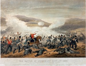 The Battle of Inkermann on 5th November, 1854, engraved by Edmund Walker by Henry Martens
