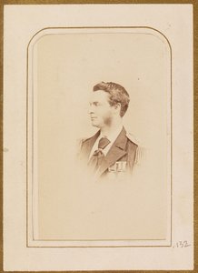 Portrait of a man in military uniform by Henry Maull and Co.
