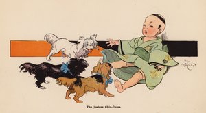 Illustration for The Adventures of a Japanese Doll by Henry Mayer